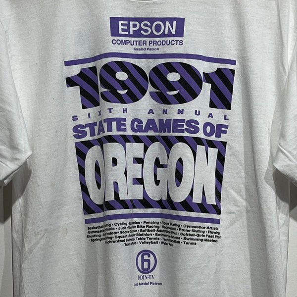Vintage 1991 State Games Of Oregon Shirt L