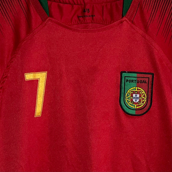 Cristiano Ronaldo Portugal Home Soccer Jersey Youth S