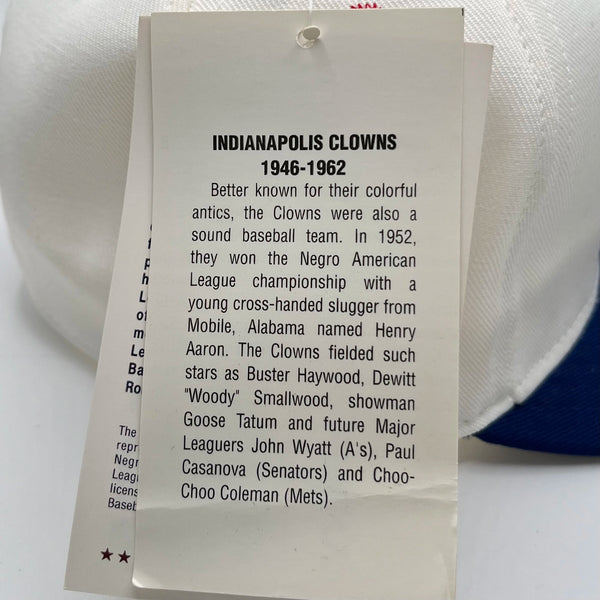 Vintage 1990s Indianapolis Clowns Negro Leagues Fitted Hat 7 1/4