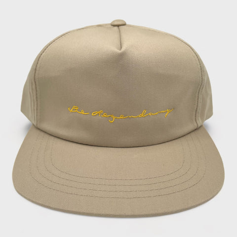 Be Legendary Snapback Hat - Khaki