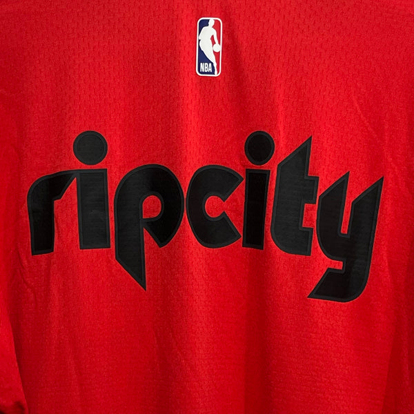 Portland Trail Blazers 2018/19 Game Worn Warmup Shirt XLT