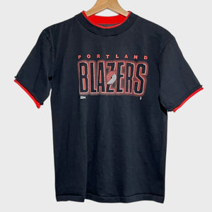Vintage 1990s Portland Trail Blazers Tee Shirt Youth L