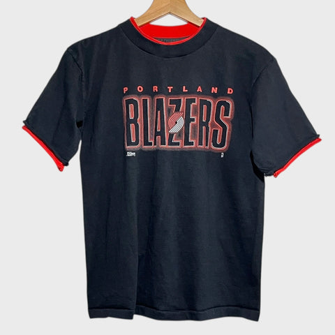 Vintage 1990s Portland Trail Blazers Tee Shirt Youth L