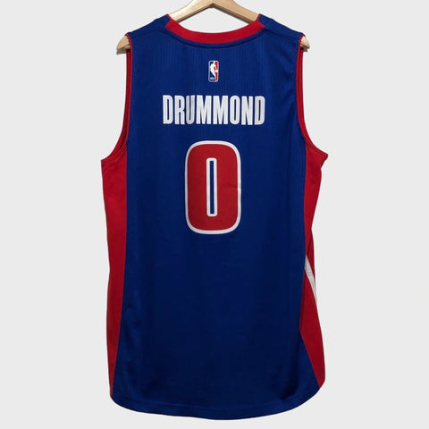 Adidas Andre Drummond Detroit Pistons Blue NBA Swingman Basketball Jersey XL - Laundry PDX