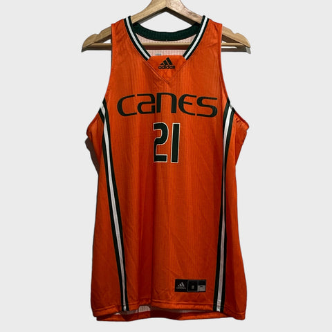 adidas Florida Hurricanes Orange NCAA Basketball Jersey Women’s Medium Laundry PDX