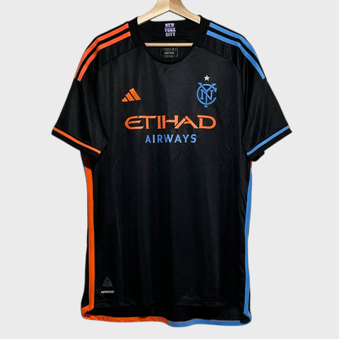 Adidas New York City FC 2024 2025 Pro Cut Authentic Black MLS Away Soccer Jersey XL Laundry PDX