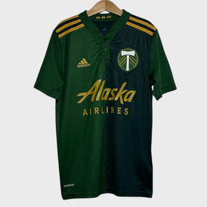 Adidas Portland Timbers 2021 2022 Green Home Soccer Jersey Youth Medium Laundry PDX