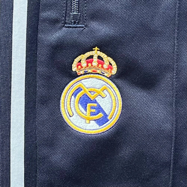 adidas Real Madrid Navy Blue Soccer Football Track Pants Medium Laundry PDX