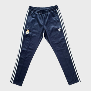 adidas Real Madrid Navy Blue Soccer Football Track Pants Medium Laundry PDX
