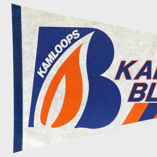 Vintage 1980s Kamloops Blazers Pennant