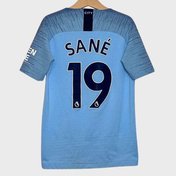 Leroy Sane Manchester City 2018/19 Home Soccer Jersey Youth S