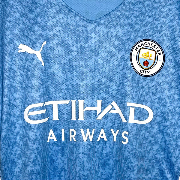 Raheem Sterling Manchester City 2021/22 Home Soccer Jersey XL
