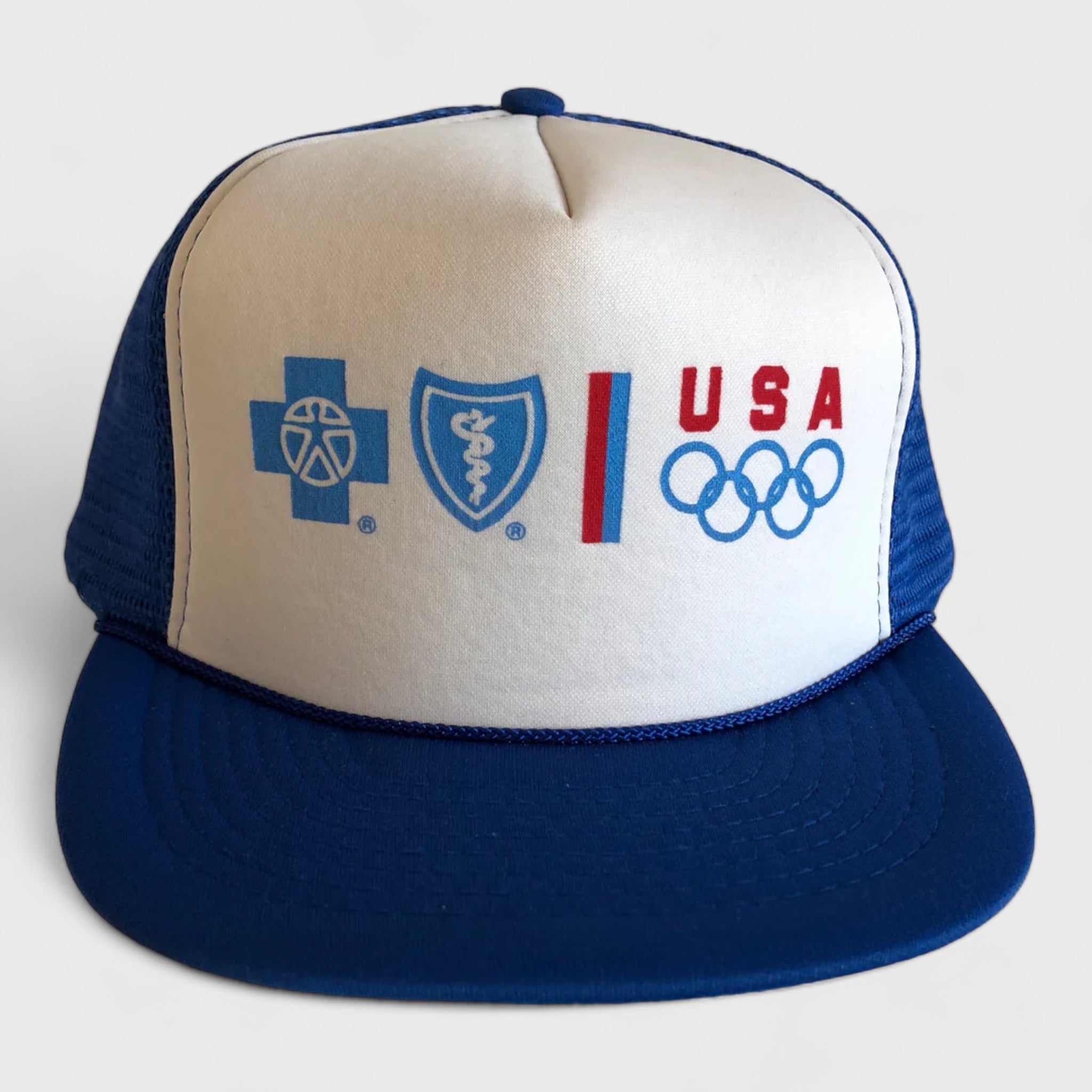 Vintage Team USA Blue Cross Blue Shield Trucker Hat