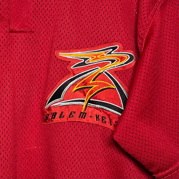 Vintage Salem Keizer Volcanoes Game Worn Autographed Baseball Jersey XL