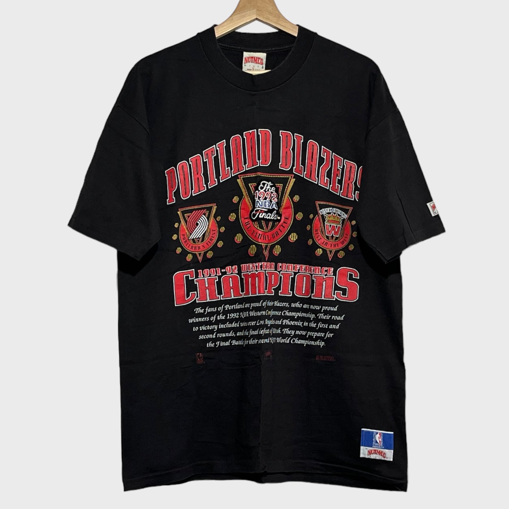 Vintage Portland Trail Blazers 1992 Western Conference Champions Heavy –  Laundry