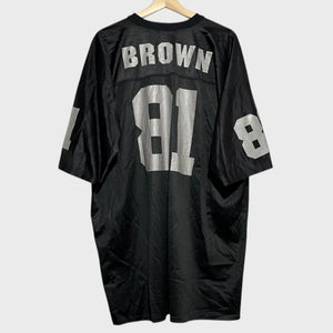 Vintage 1990s Tim Brown Oakland Raiders Football Jersey 2XL