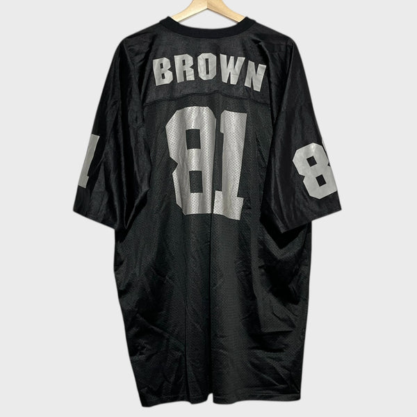 Vintage 1990s Tim Brown Oakland Raiders Football Jersey 2XL