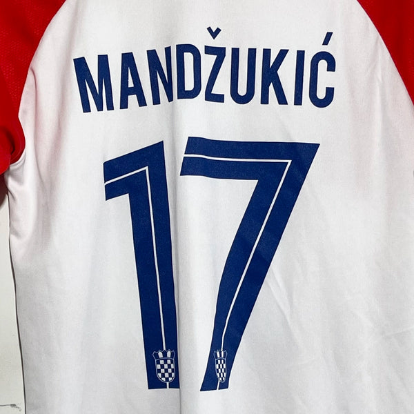 Mario Mandzukic Croatia Home Soccer Jersey Youth L
