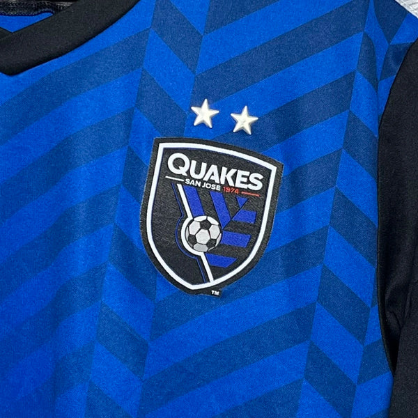 San Jose Earthquakes 2014/15 Long Sleeve Home Pro Cut Soccer Jersey L