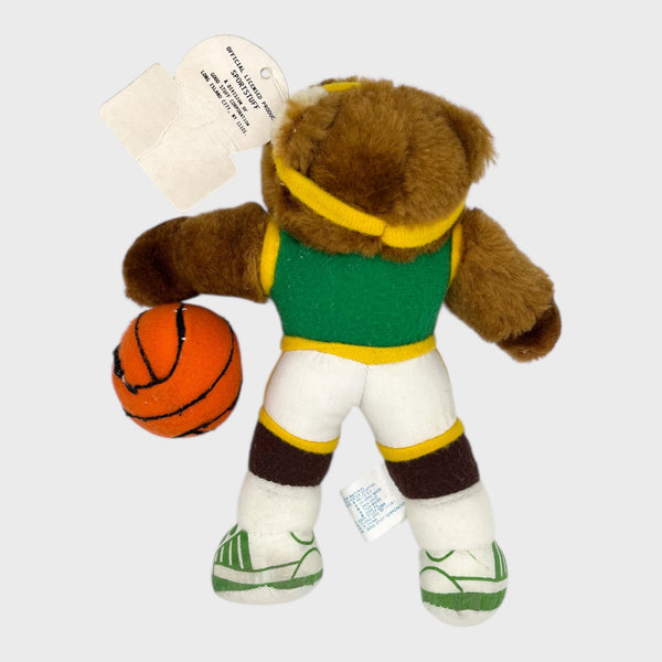 Vintage 1990s Seattle SuperSonics Plush Bear