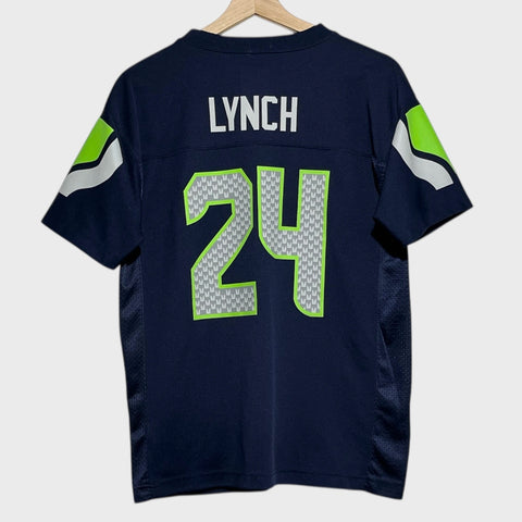 Marshawn Lynch Seattle Seahawks Football Jersey Youth L