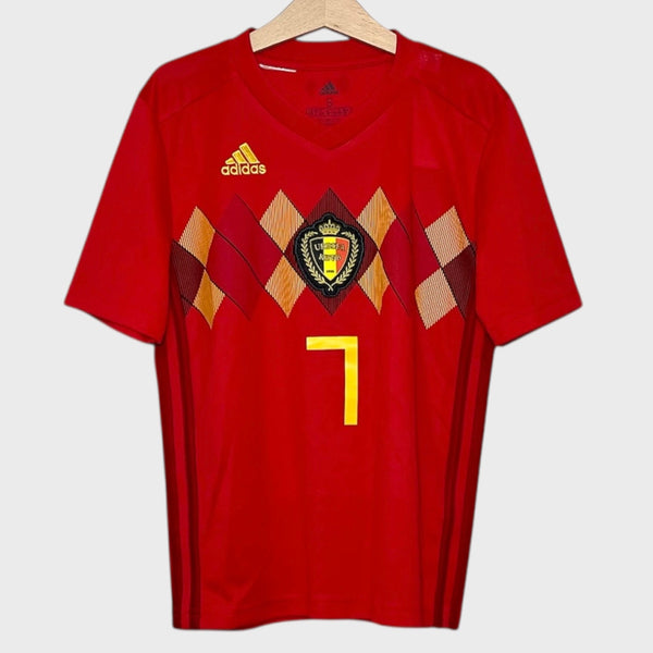 Kevin De Bruyne Belgium 2018 World Cup Home Soccer Jersey Youth S