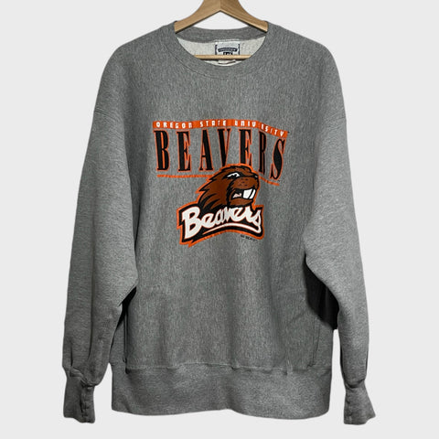 Vintage Oregon State OSU Beavers Heavyweight Sweatshirt 2XL