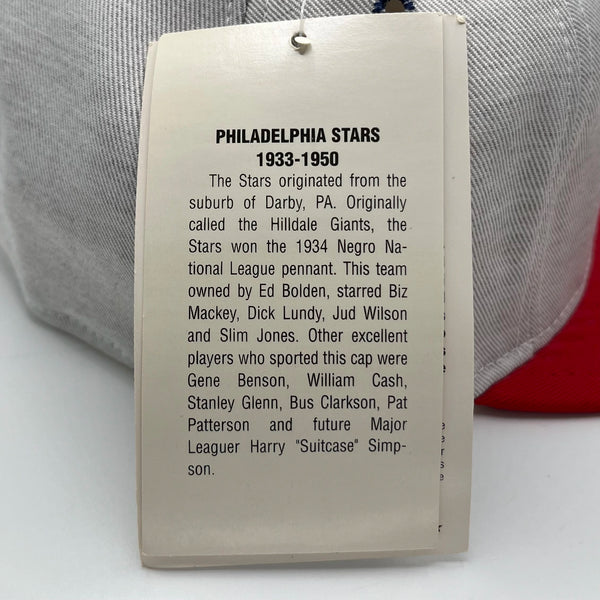 Vintage 1990s Philadelphia Stars Negro Leagues Fitted Hat 7 5/8
