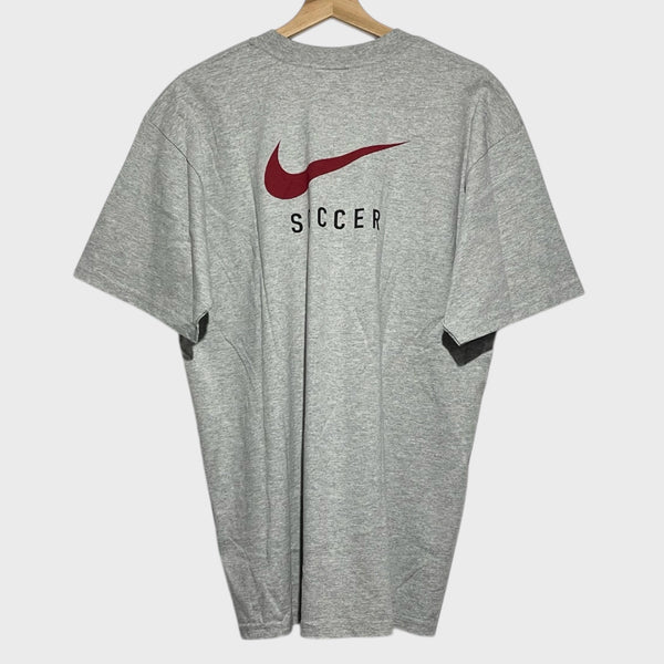 Vintage NYC High School Soccer Classic 2001 Big Swoosh Tee Shirt L