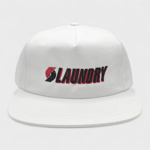 Laundry Pinwheel Snapback Hat (White)