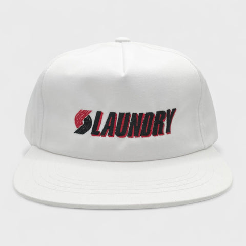 Laundry Pinwheel Snapback Hat (White)