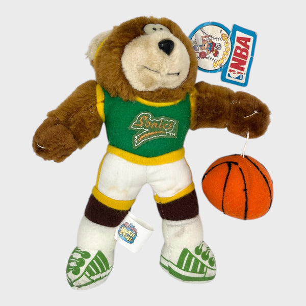 Vintage 1990s Seattle SuperSonics Plush Bear