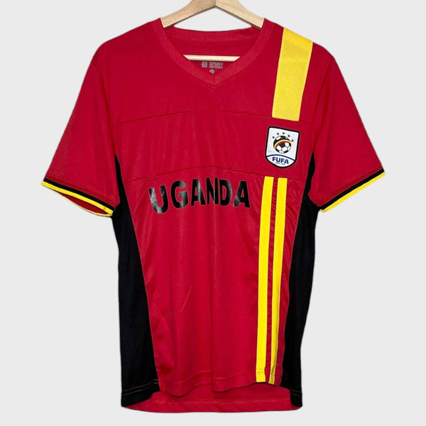 Uganda Home Soccer Jersey L (Fits M)