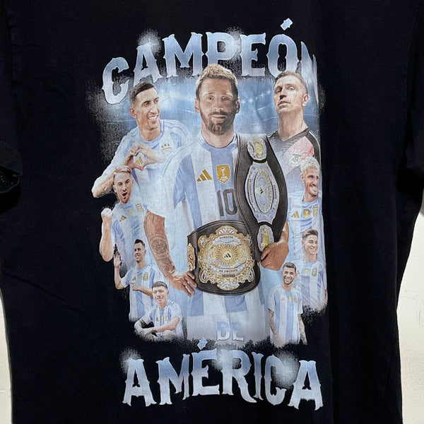 Lionel Messi Argentina “Campeon De America” Soccer Tee Shirt M