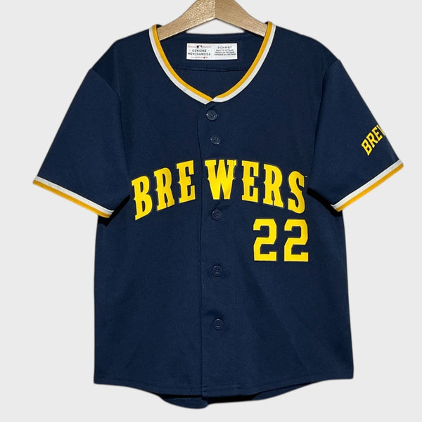 Christian Yelich Milwaukee Brewers Baseball Jersey Youth S