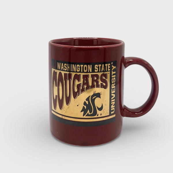 Vintage Washington State WSU Cougars Ceramic Mug
