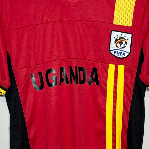 Uganda Home Soccer Jersey L (Fits M)