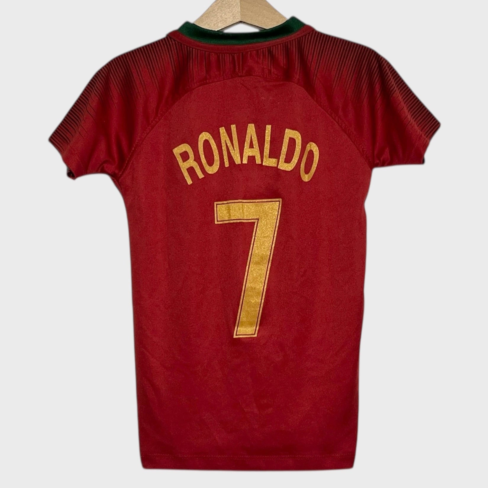 Cristiano Ronaldo Portugal Home Soccer Jersey Youth S