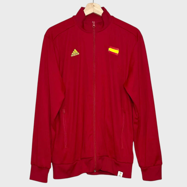 Spain 2014 World Cup Soccer Training Anthem Track Jacket M