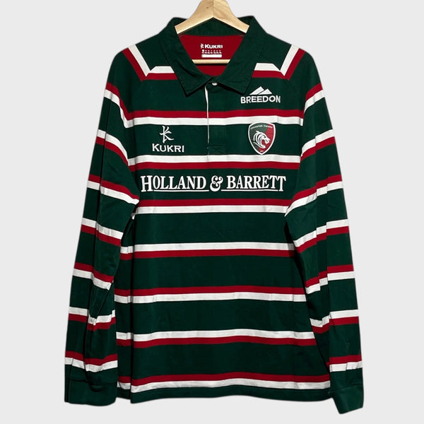 Leicester Tigers 2013/14 Long Sleeve Rugby Shirt Jersey 4XL (Fits Smaller)
