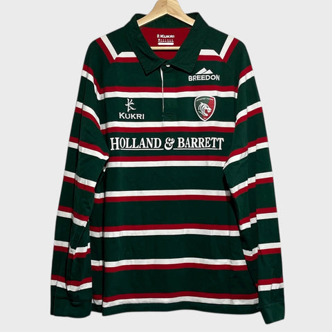 Leicester Tigers 2013/14 Long Sleeve Rugby Shirt Jersey 4XL (Fits Smaller)