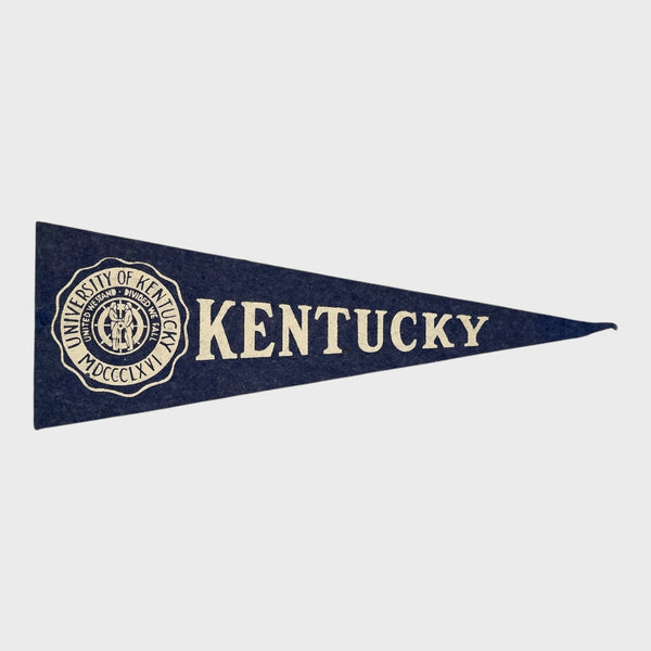 Vintage 1950s Kentucky Wildcats Mini Pennant
