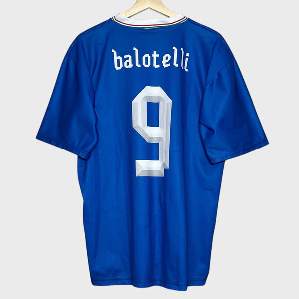 Mario Balotelli Italy Home Soccer Jersey L