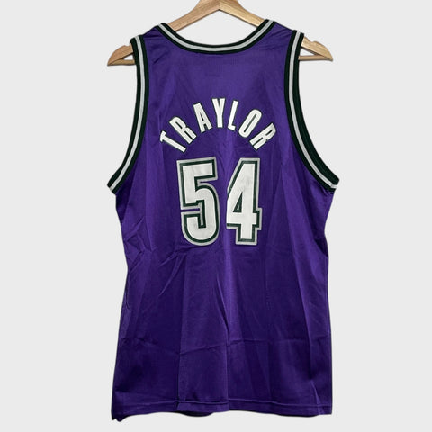 Vintage 1990s Robert Traylor Milwaukee Bucks Basketball Jersey M
