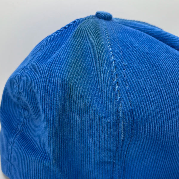 Vintage 1980s Volvo International CB Stratton Vermont Corduroy Snapback Hat