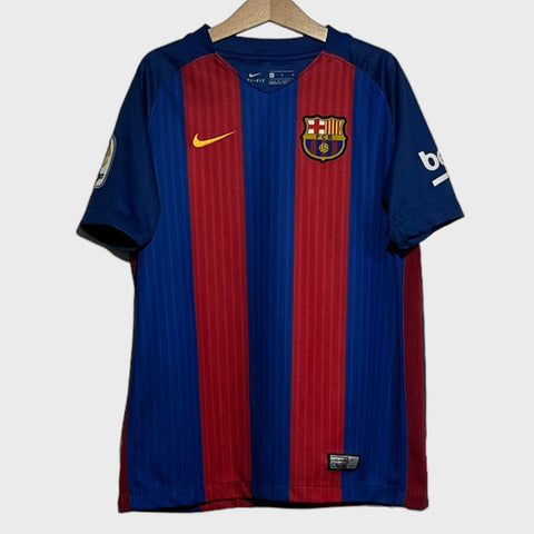 2016/17 FC Barcelona Home Jersey Youth M