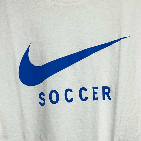 Vintage Nike Big Swoosh Soccer Tee Shirt L