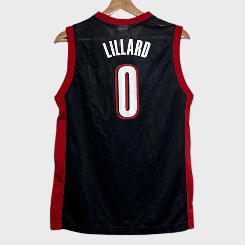 Damian Lillard Portland Trail Blazer Black NBA Basketball Jersey Youth XL Laundry PDX