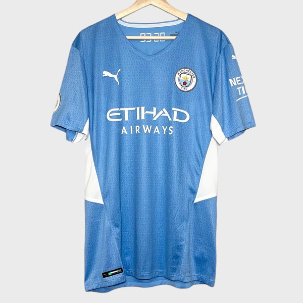 Raheem Sterling Manchester City 2021/22 Home Soccer Jersey XL