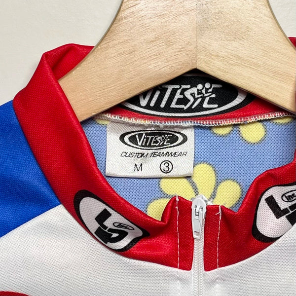 Vintage 1997 Nike ACG New England Mountain Bike Championship Series Race Leader Cycling Jersey M